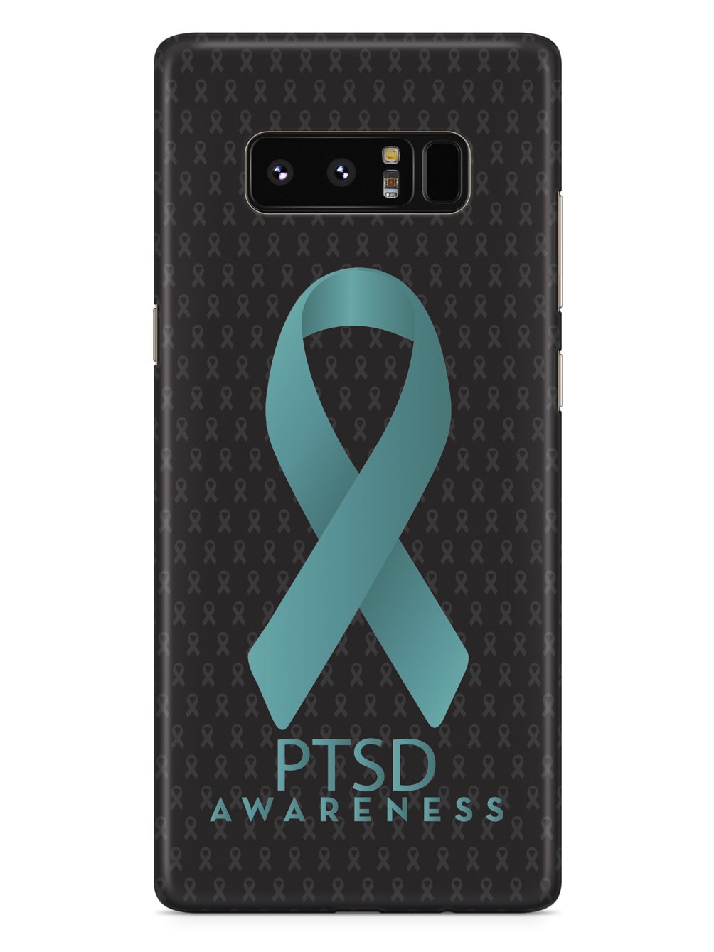 PTSD - Awareness Ribbon - Black Case