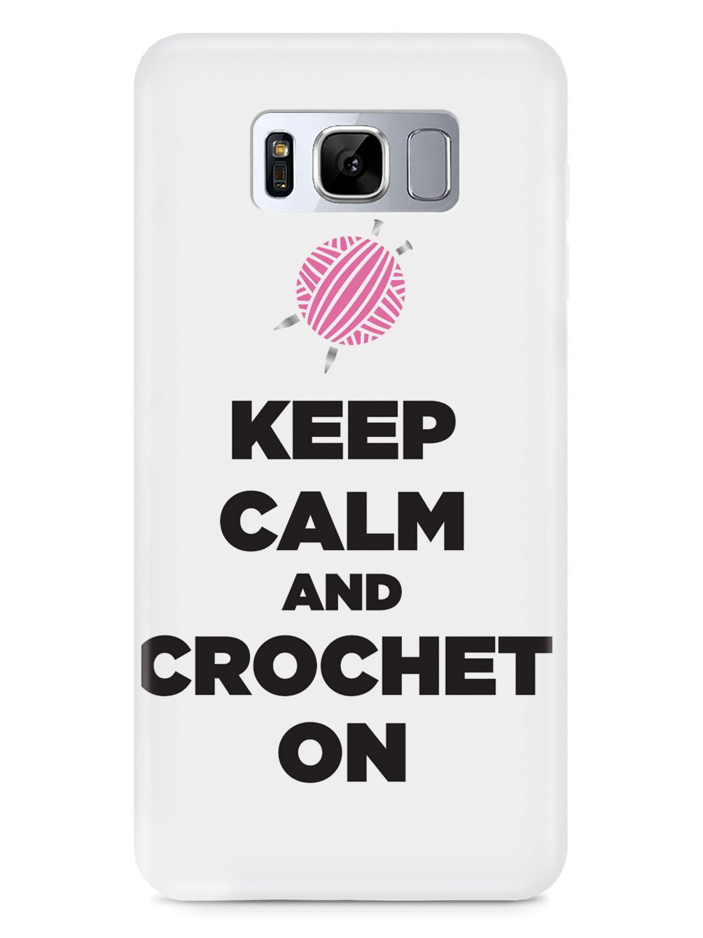 Keep Calm And Crochet On - White Case