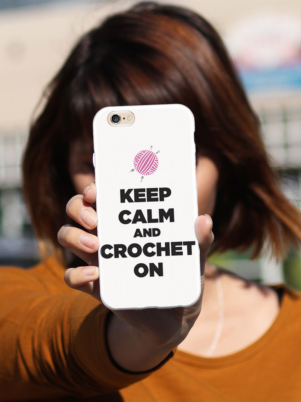 Keep Calm And Crochet On - White Case