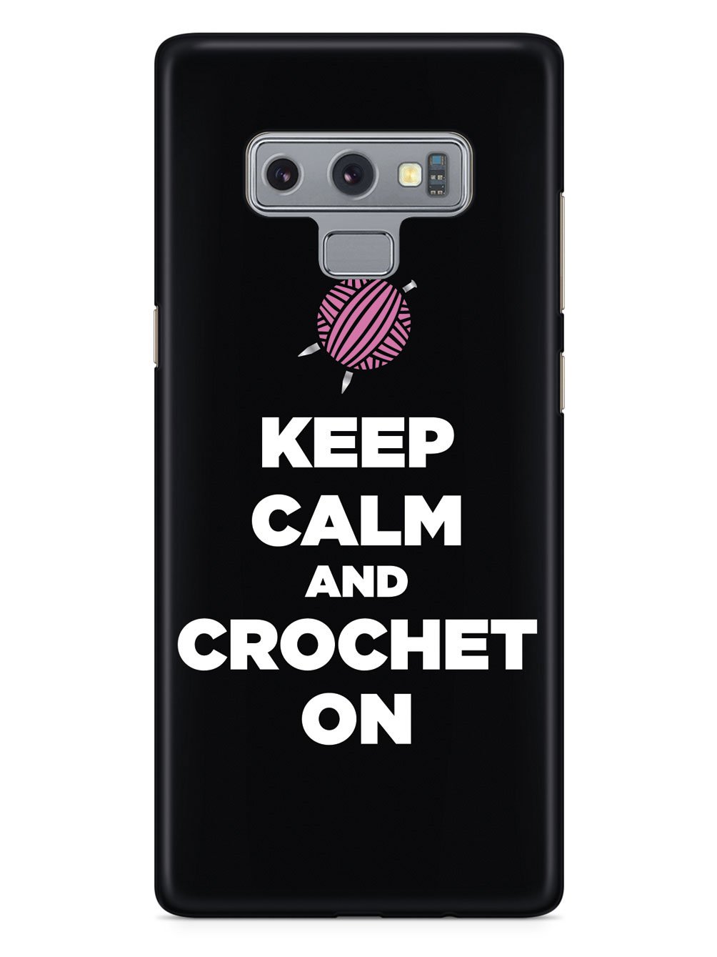 Keep Calm And Crochet On - Black Case