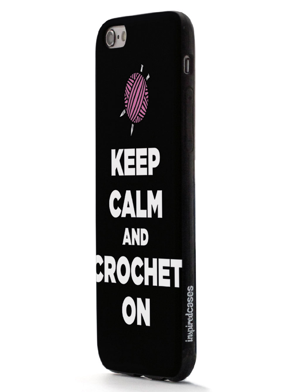 Keep Calm And Crochet On - Black Case