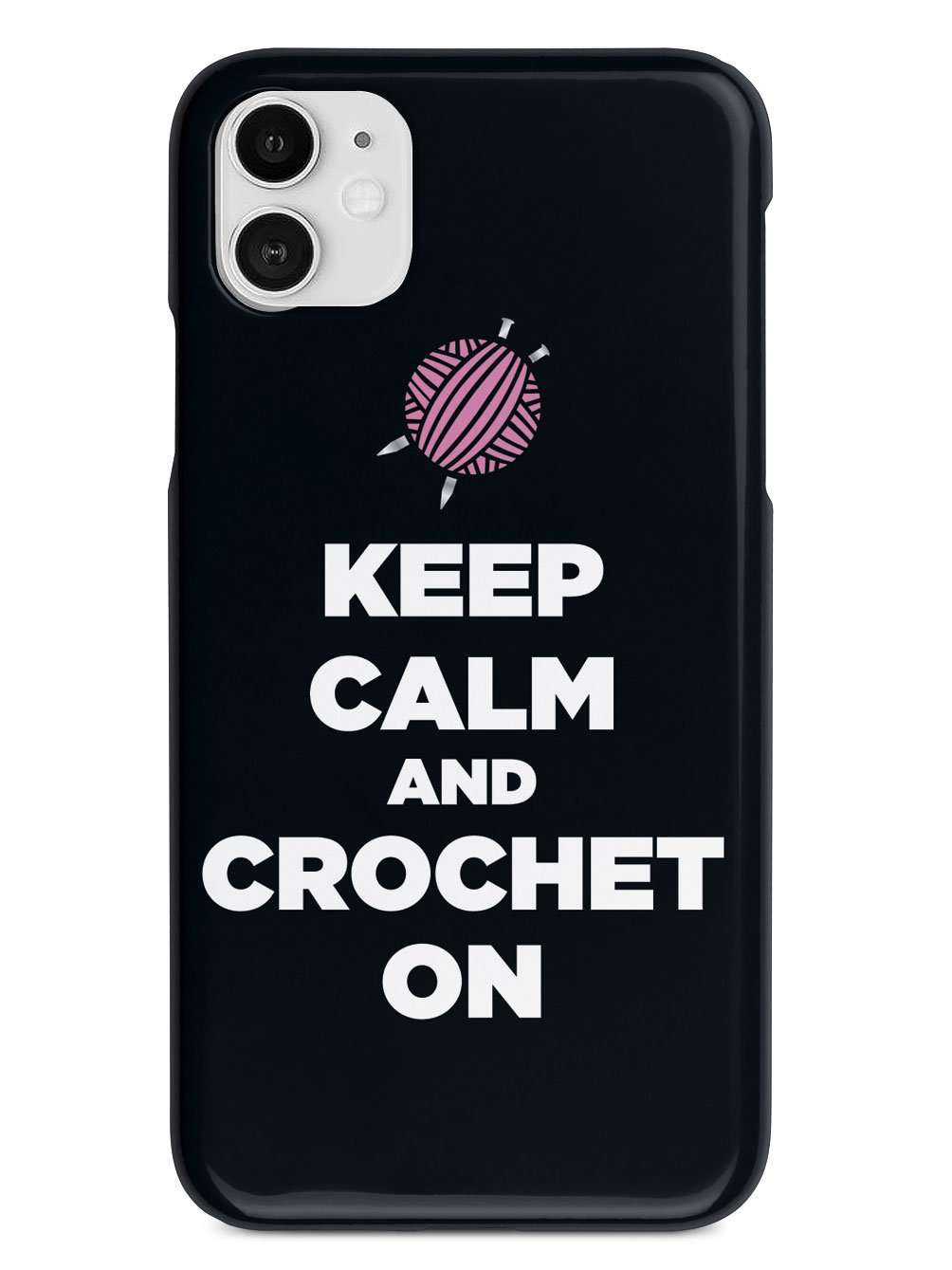 Keep Calm And Crochet On - Black Case