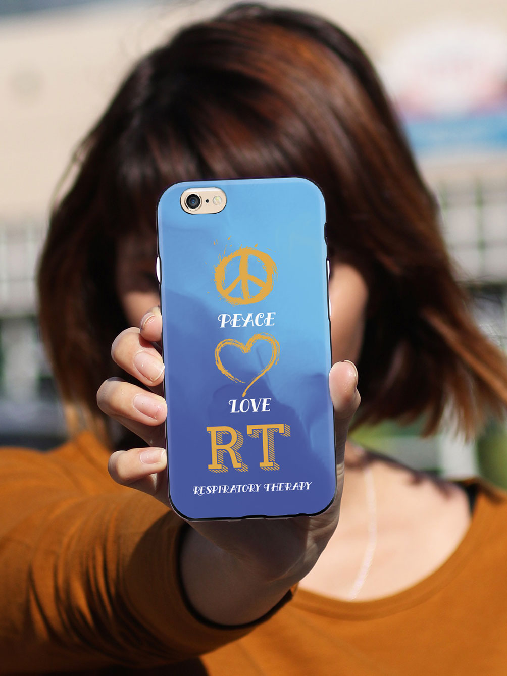 Peace, Love, Respiratory Therapy - Black Case