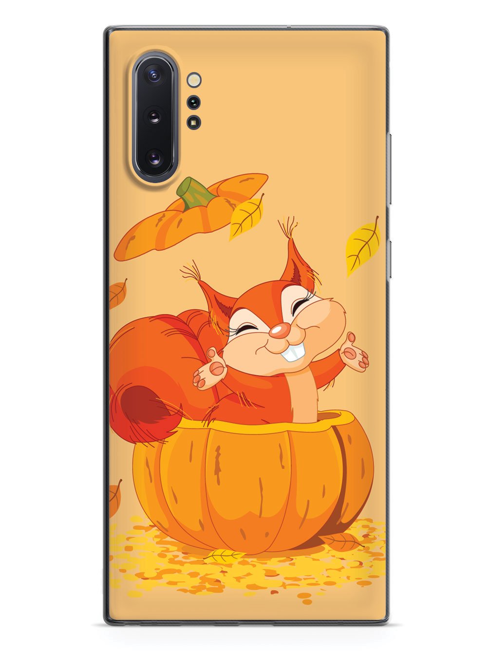 Pumpkin Squirrel - Black Case