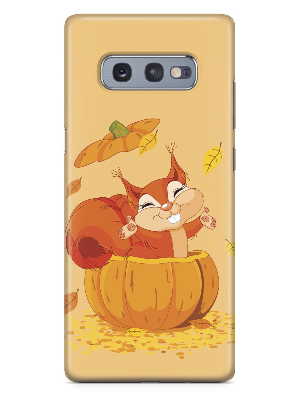 Pumpkin Squirrel - Black Case