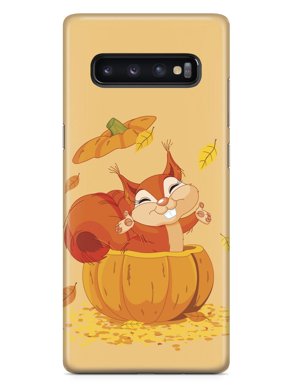 Pumpkin Squirrel - Black Case