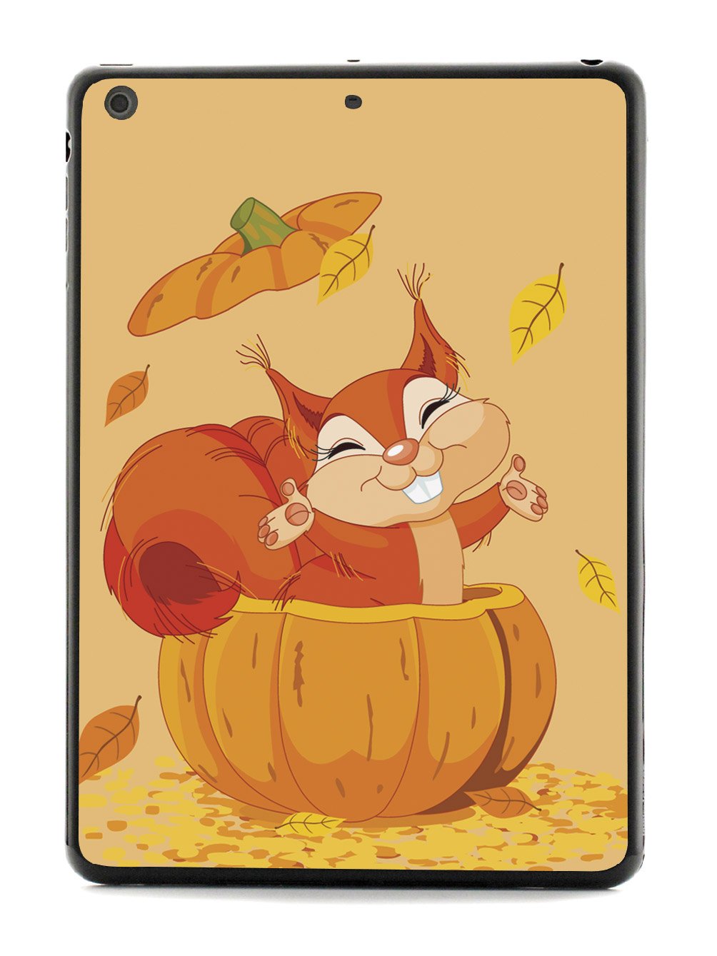 Pumpkin Squirrel - Black Case