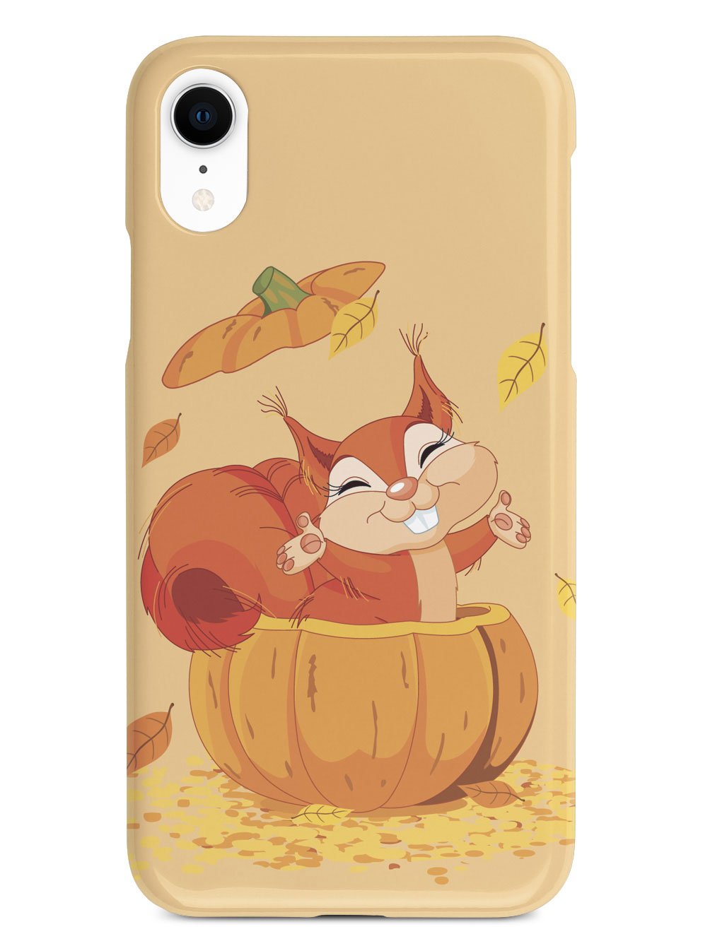 Pumpkin Squirrel - Black Case