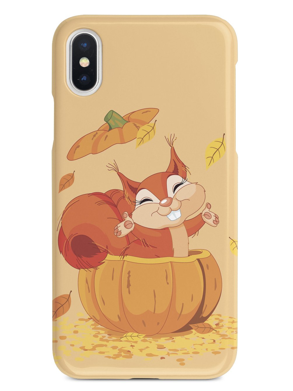 Pumpkin Squirrel - Black Case