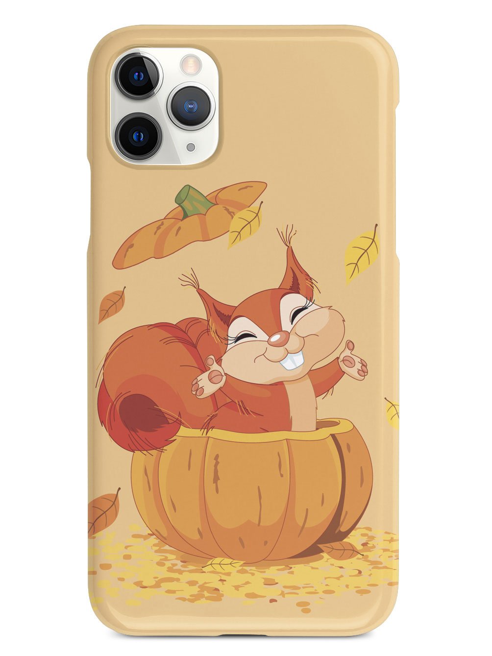 Pumpkin Squirrel - Black Case