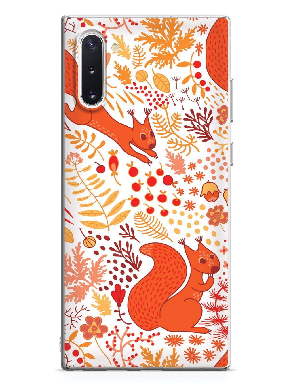 Squirrel Fall Pattern - White Case