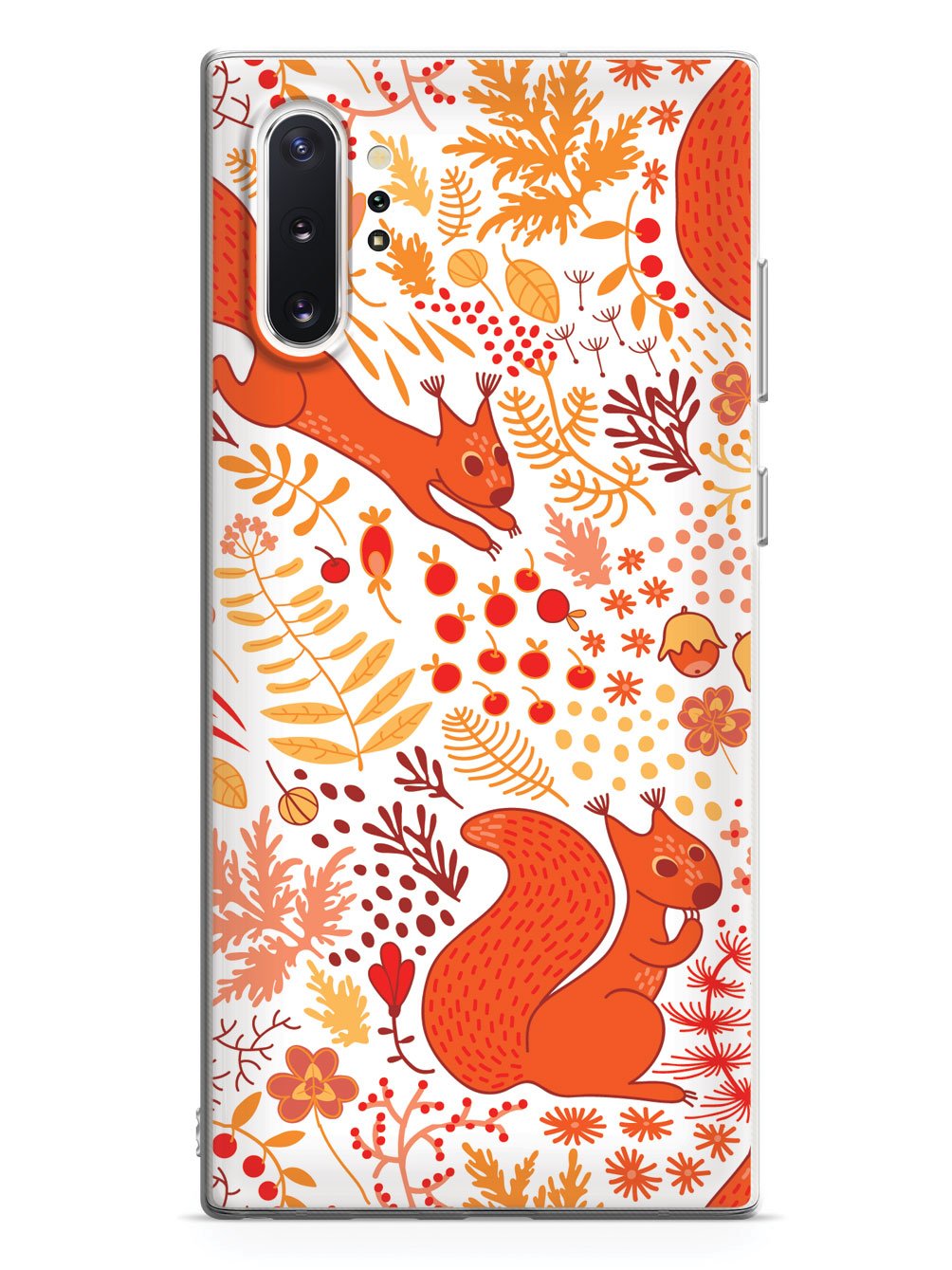 Squirrel Fall Pattern - White Case