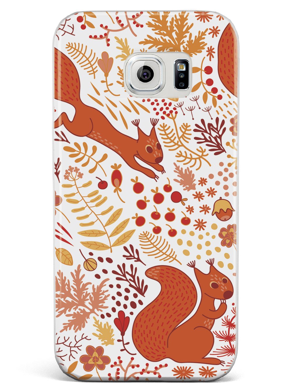 Squirrel Fall Pattern - White Case