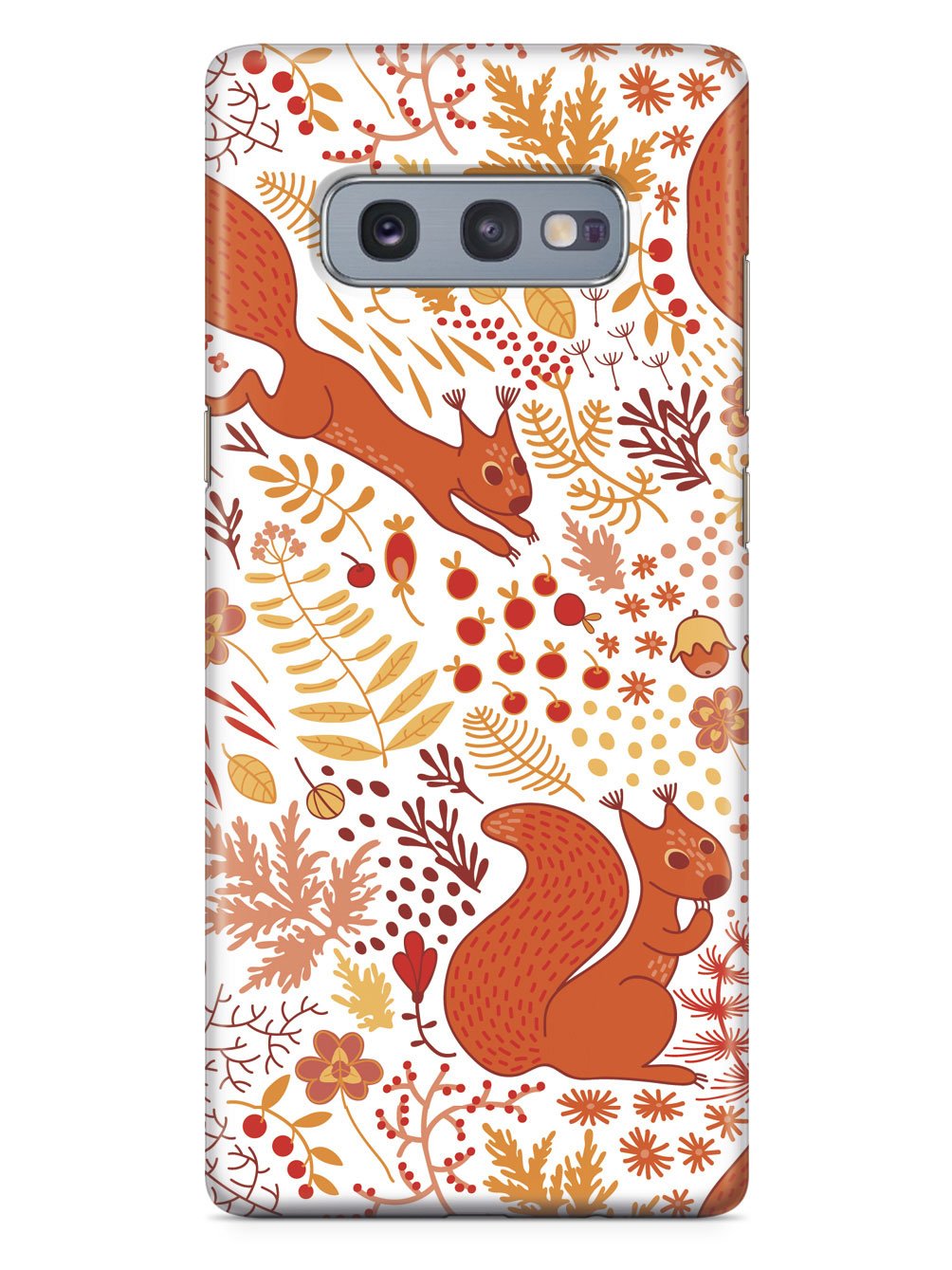 Squirrel Fall Pattern - White Case