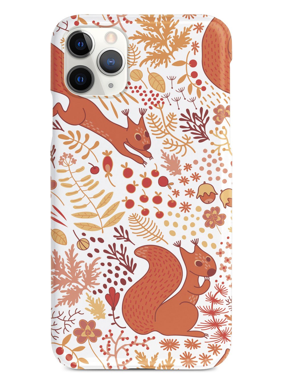 Squirrel Fall Pattern - White Case