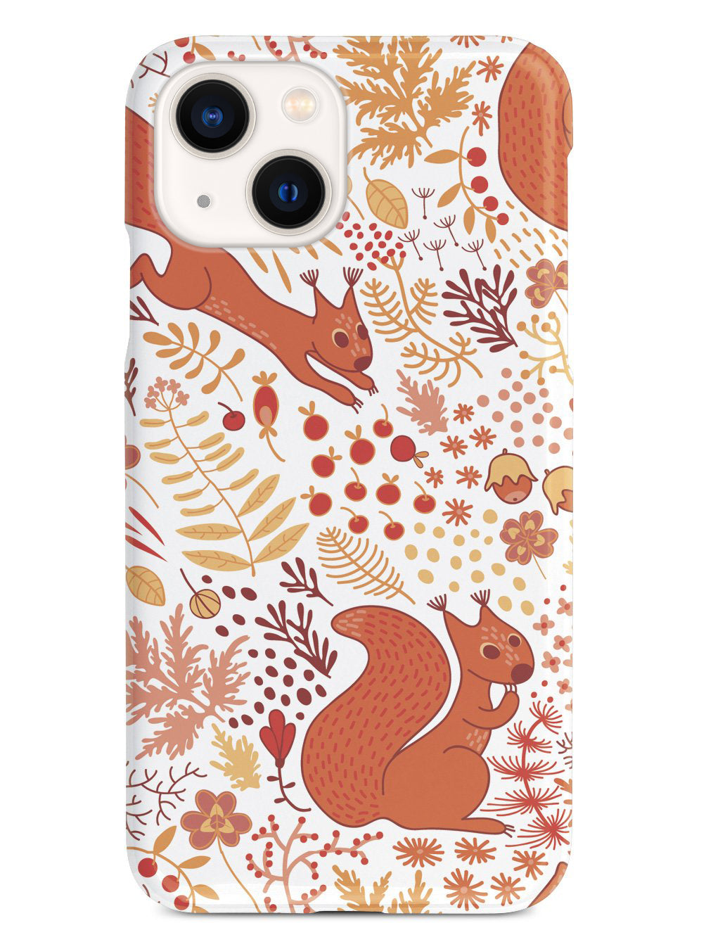 Squirrel Fall Pattern - White Case