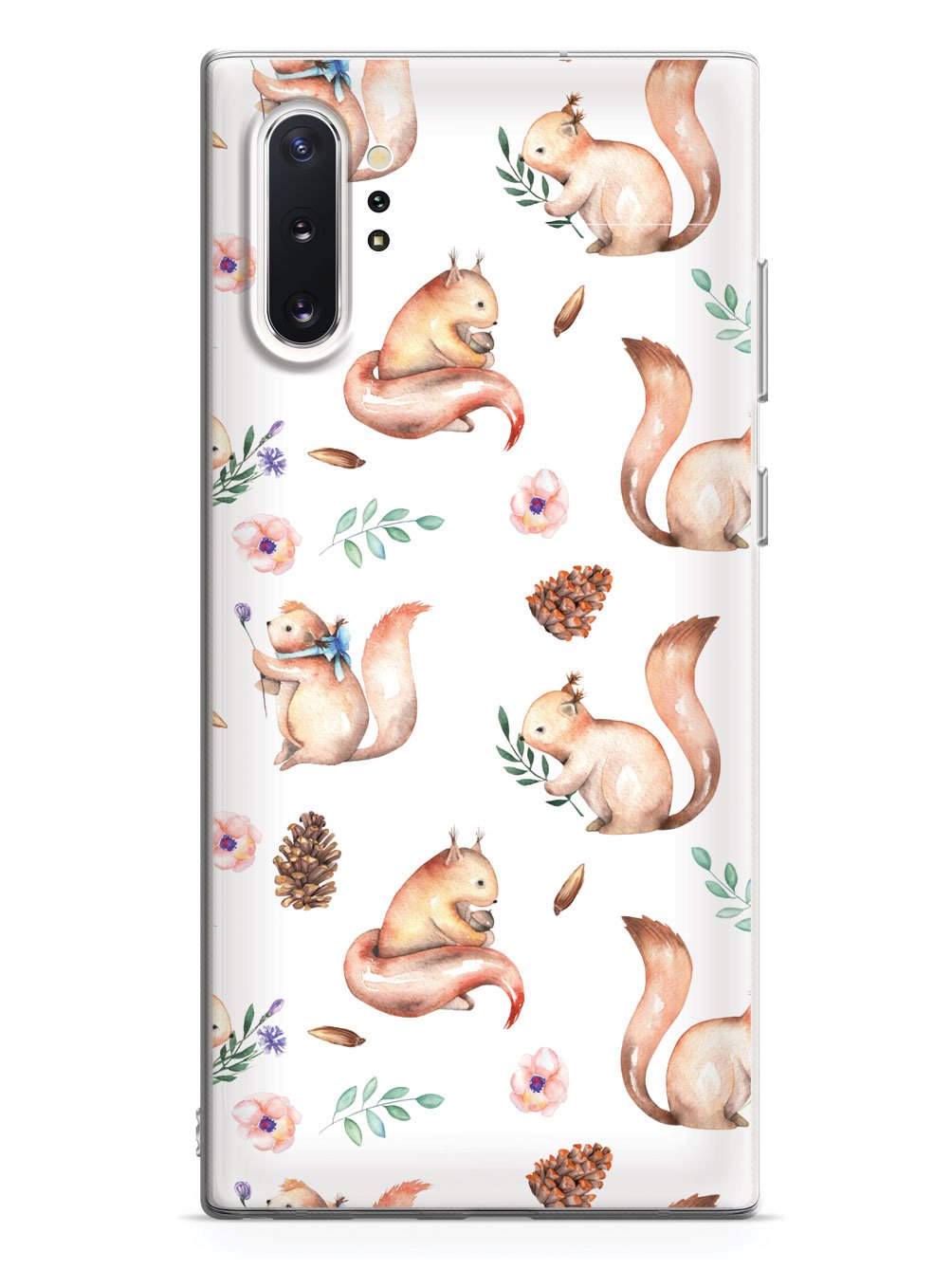 Squirrel Watercolor Pattern - White Case