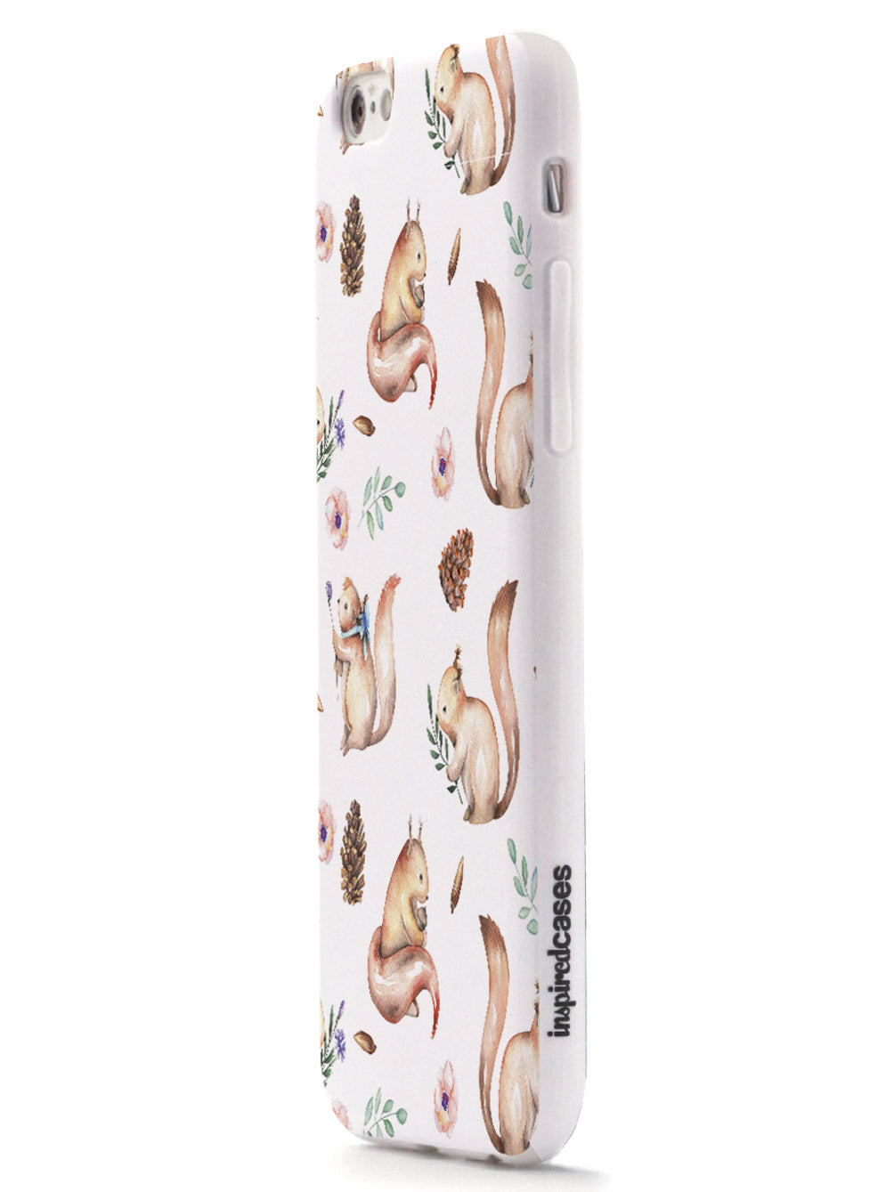 Squirrel Watercolor Pattern - White Case