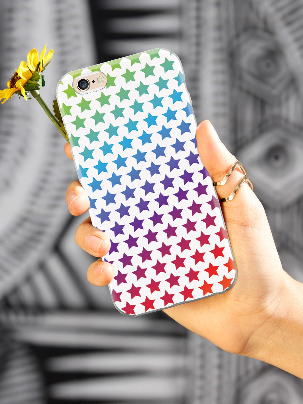 Rainbow Star Pattern Case
