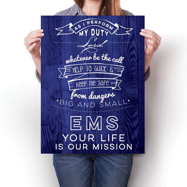 EMS Emergency Medical Services Poster