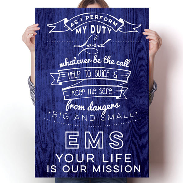 EMS Emergency Medical Services Poster
