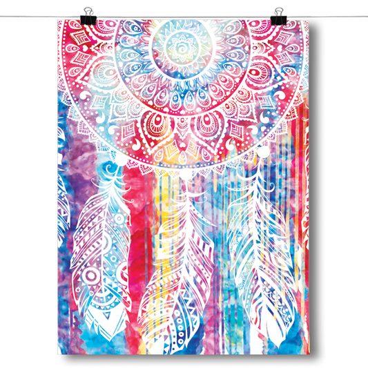 Watercolor Dreamcatcher Spiritual Poster