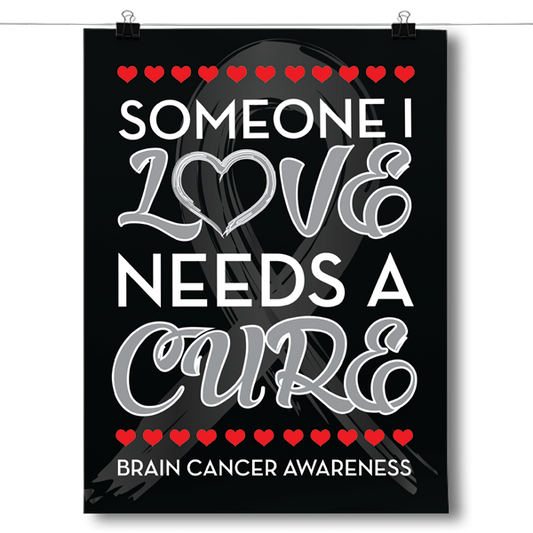Someone I Love - Brain Cancer Awareness Poster
