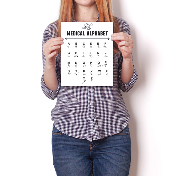 The Medical Alphabet - Doctor's Writing Poster – Inspired Silver