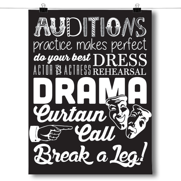 All About Drama - Theater Poster