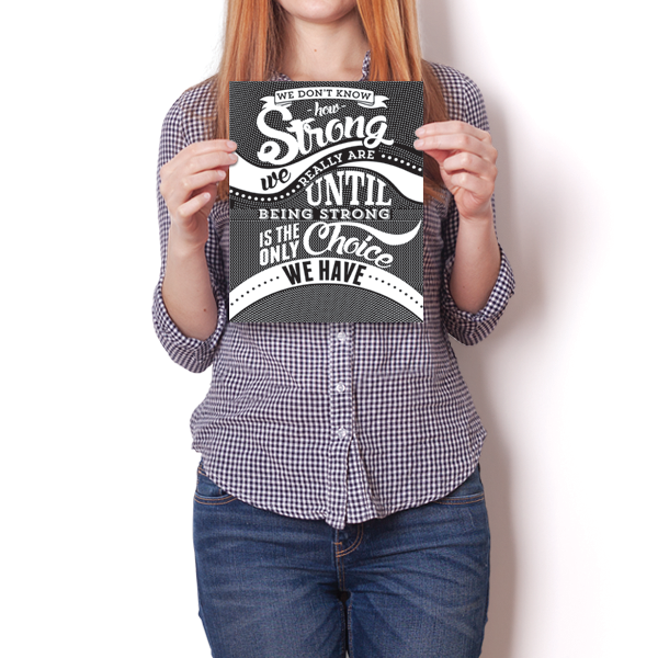 How Strong - White Awareness Color Poster