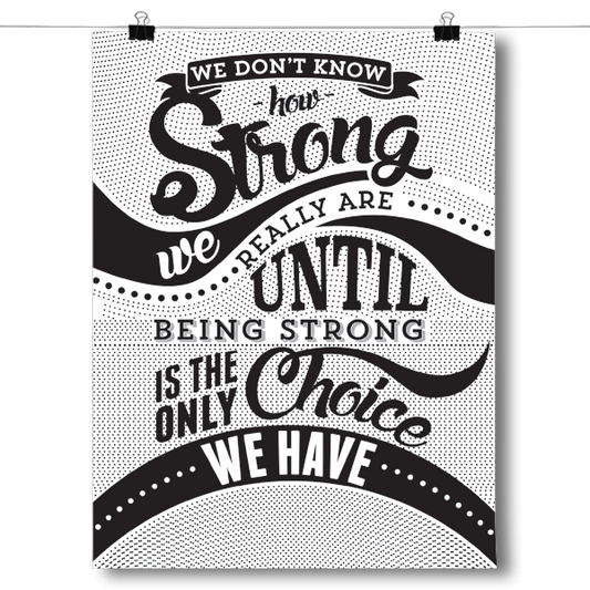 How Strong - Black Awareness Color Poster