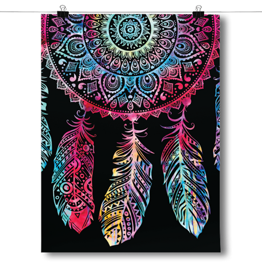 Colorful Dreamcatcher Spiritual Poster
