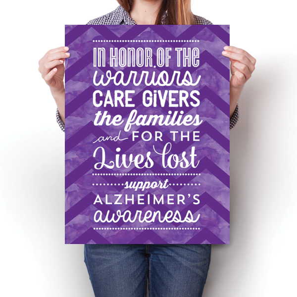 In Honor of Alzheimers Awareness Poster