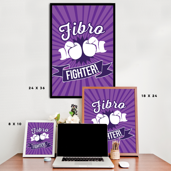 Fibro Fighter Fibromyalgia Awareness Poster