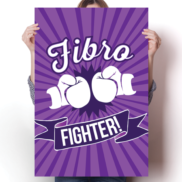 Fibro Fighter Fibromyalgia Awareness Poster