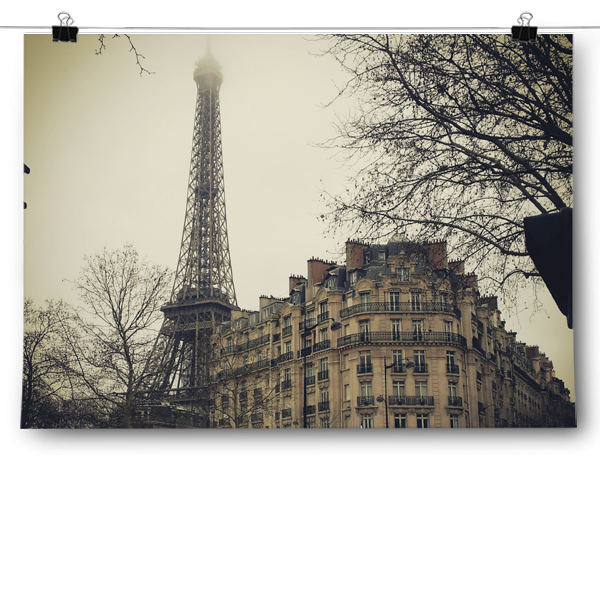 Street View Eiffel Tower - Paris Poster