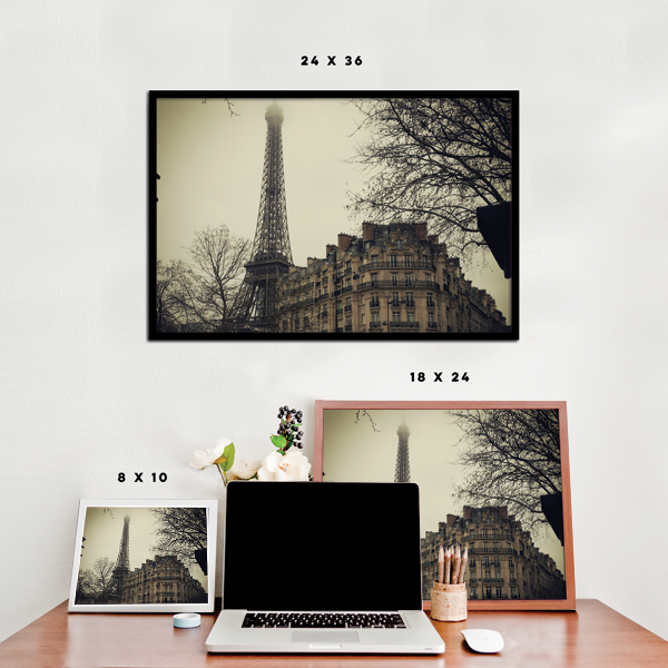 Street View Eiffel Tower - Paris Poster