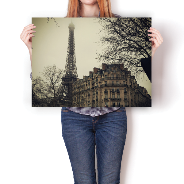Street View Eiffel Tower - Paris Poster