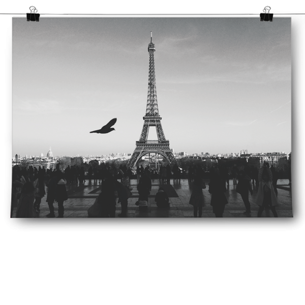 Eiffel Tower - Black & White Poster
