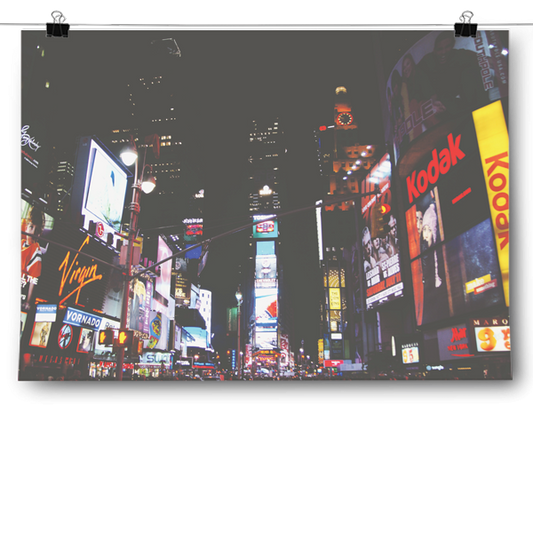 New York Time's Square Lights Poster