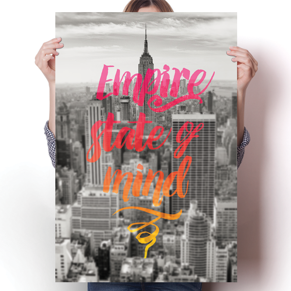 Empire State of Mind - NYC Poster