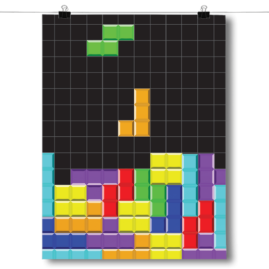 Vintage Color Blocks Poster