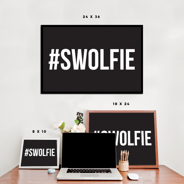 Hashtag #Swolfie Poster