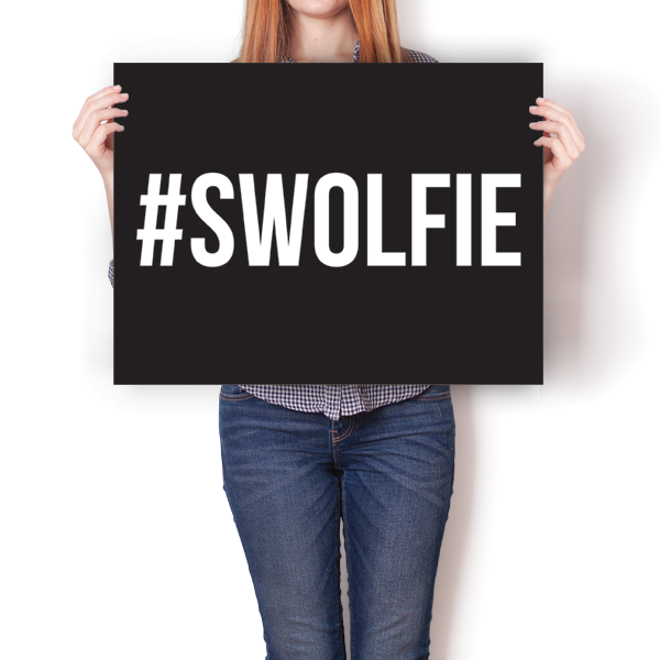 Hashtag #Swolfie Poster