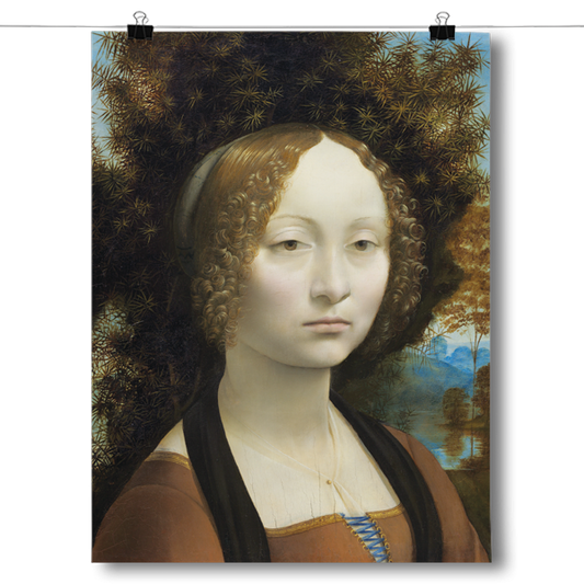 Leonardo da Vinci - Ginevra de' Benci Poster