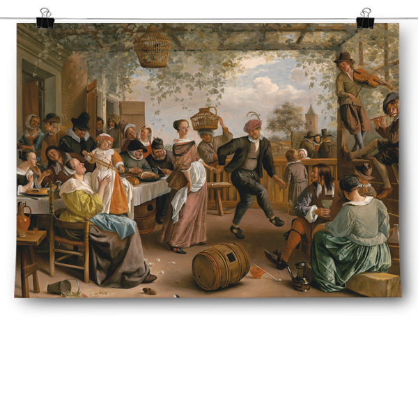 Jan Steen - The Dancing Couple Poster