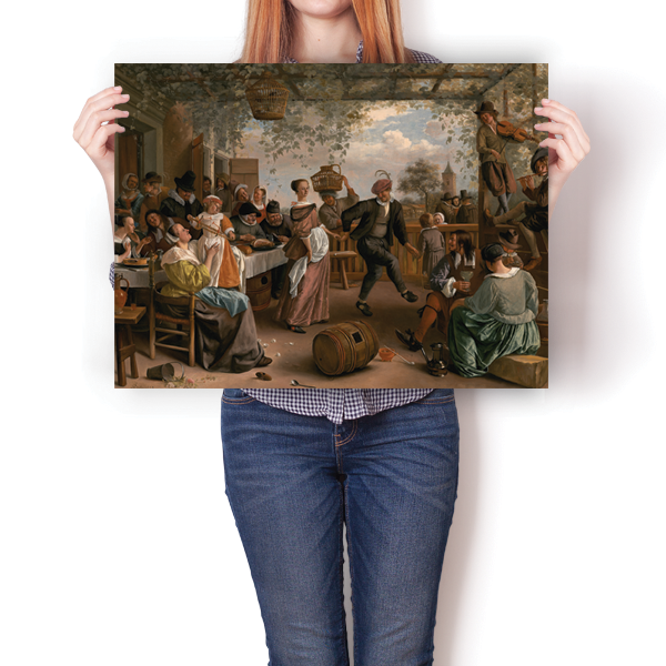 Jan Steen - The Dancing Couple Poster