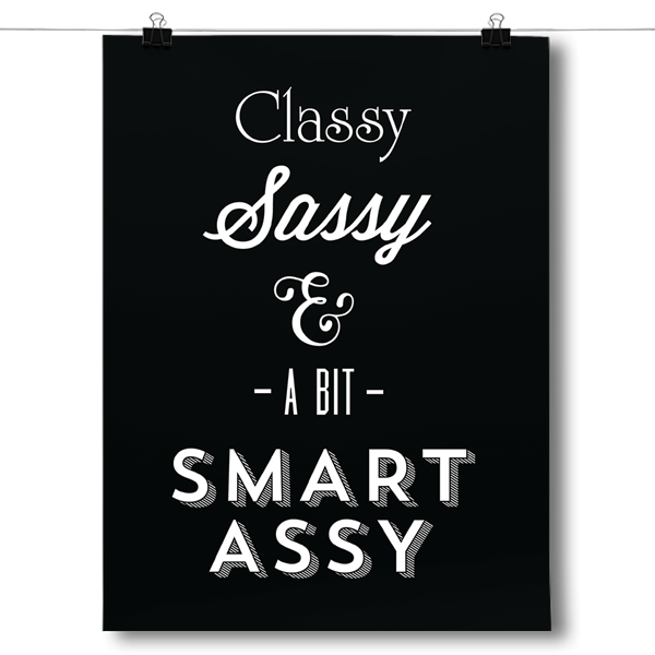 Class Sassy Smart Assy Poster