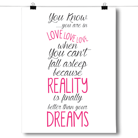 You Know You're in Love When Poster