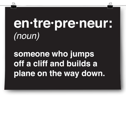 The Definition of Entrepreneur Poster